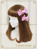 B50HA711 Kumya-chan's Fun Fun Gingham Parade Ribbon Clip
