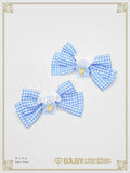 B50HA711 Kumya-chan's Fun Fun Gingham Parade Ribbon Clip
