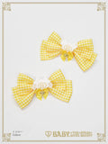 B50HA711 Kumya-chan's Fun Fun Gingham Parade Ribbon Clip
