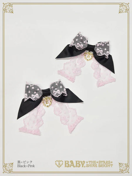 B50HA942 Ruban♡Crème à la Vanille Ribbon Clip