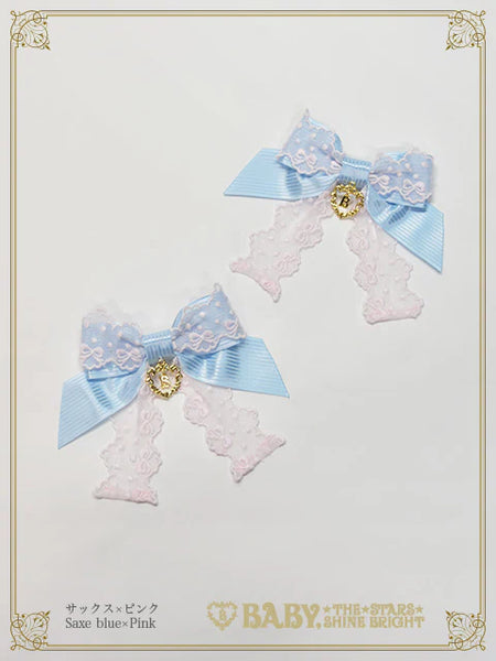 B50HA942 Ruban♡Crème à la Vanille Ribbon Clip