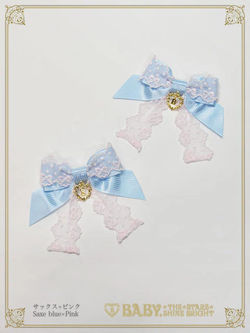 B50HA942 Ruban♡Crème à la Vanille Ribbon Clip
