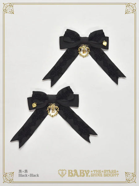 B50HA954 Crème Chantilly Princess Ribbon Clips