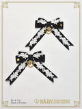B50HA954 Crème Chantilly Princess Ribbon Clips