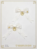 B50HA954 Crème Chantilly Princess Ribbon Clips