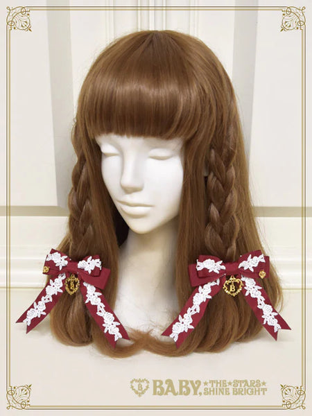 B50HA954 Crème Chantilly Princess Ribbon Clips