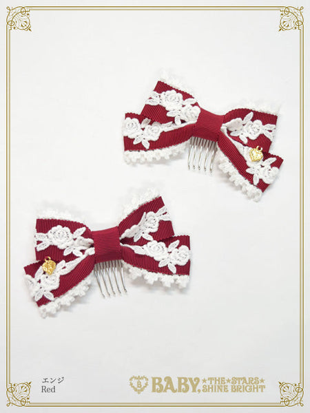 B50HA955 Crème Chantilly Princess Ribbon Comb