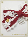 B50HA955 Crème Chantilly Princess Ribbon Comb