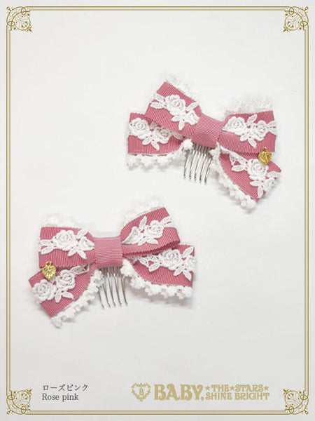 B50HA955 Crème Chantilly Princess Ribbon Comb
