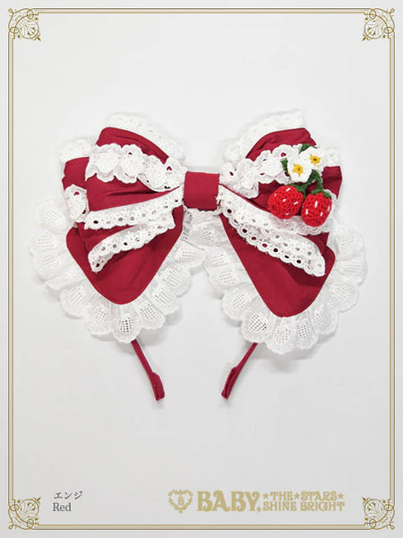 B50HA959 Swinging Strawberry's Happy Berry Present Headbow