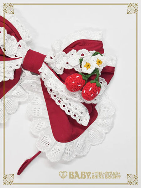 B50HA959 Swinging Strawberry's Happy Berry Present Headbow