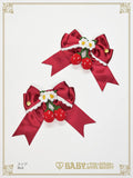 B50HA961 Swinging Strawberry's Happy Berry Present Ribbon Clips