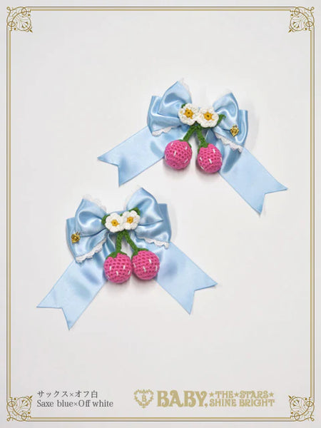 B50HA961 Swinging Strawberry's Happy Berry Present Ribbon Clips
