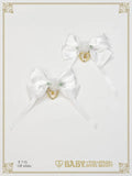 B50HA968 Sugar Little Rose Ribbon Clips