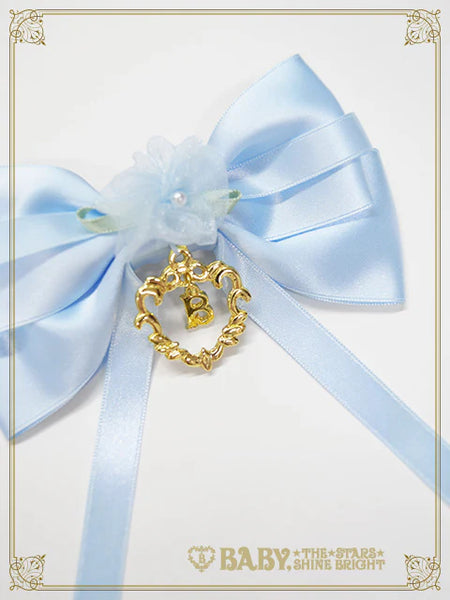 B50HA968 Sugar Little Rose Ribbon Clips