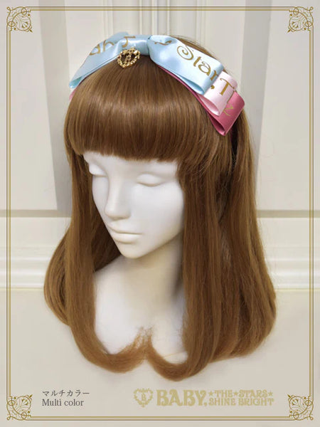 B50HA976 BABY Ribbon Sweet Diary Headbow