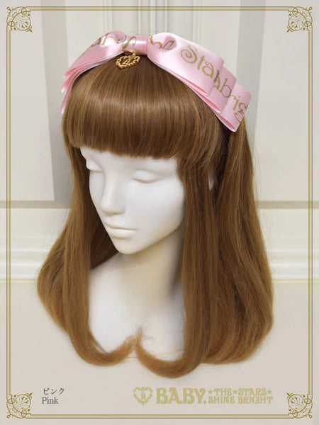 B50HA976 BABY Ribbon Sweet Diary Headbow