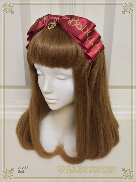 B50HA976 BABY Ribbon Sweet Diary Headbow