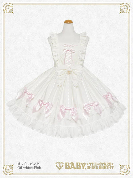 B50JS211 Ribbon Ribbon♡Wrapping Heart Jumperskirt