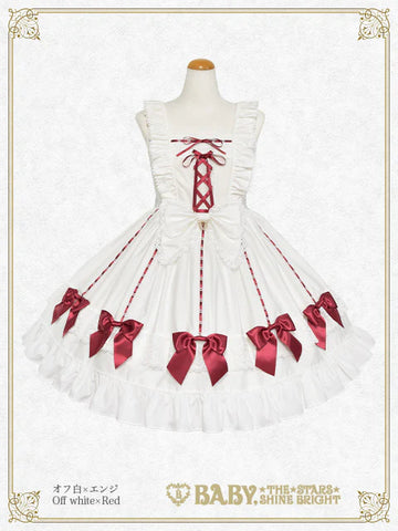 B50JS211 Ribbon Ribbon♡Wrapping Heart Jumperskirt