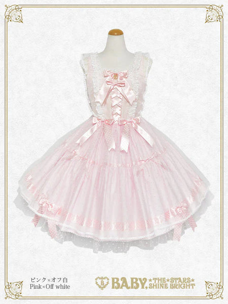 B50JS225 Little Kitten Lucy♡Dot Tulle Jumperskirt