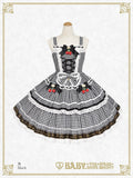 B50JS228 Swinging Strawberry's Happy Berry Present Gingham Jumperskirt