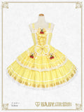 B50JS228 Swinging Strawberry's Happy Berry Present Gingham Jumperskirt