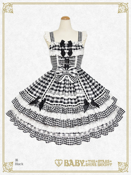 B50JS235 Kumya-chan's Fun Fun Gingham Parade Jumperskirt
