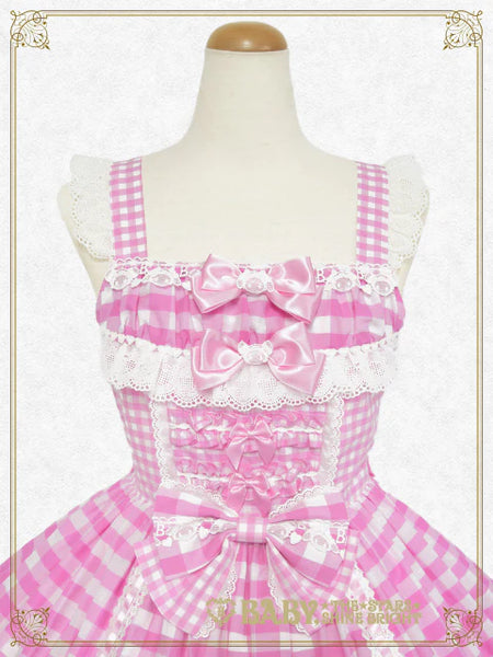 B50JS235 Kumya-chan's Fun Fun Gingham Parade Jumperskirt