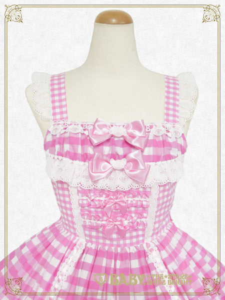 B50JS235 Kumya-chan's Fun Fun Gingham Parade Jumperskirt