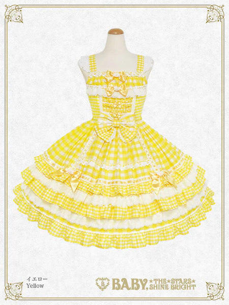 B50JS235 Kumya-chan's Fun Fun Gingham Parade Jumperskirt
