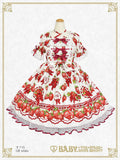 B50OP322 Love’s Strawberry Afternoon Tea One-Piece Dress