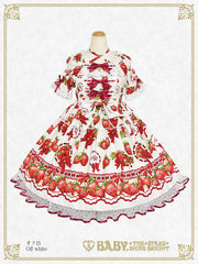 B50OP322 Love’s Strawberry Afternoon Tea One-Piece Dress