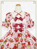 B50OP322 Love’s Strawberry Afternoon Tea One-Piece Dress