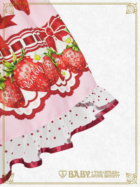 B50OP322 Love’s Strawberry Afternoon Tea One-Piece Dress