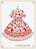 B50OP322 Love’s Strawberry Afternoon Tea One-Piece Dress