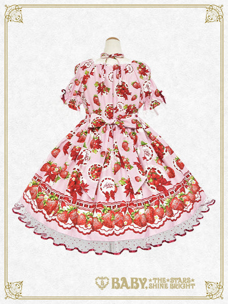 B50OP322 Love’s Strawberry Afternoon Tea One-Piece Dress