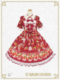 B50OP322 Love’s Strawberry Afternoon Tea One-Piece Dress