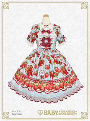 B50OP322 Love’s Strawberry Afternoon Tea One-Piece Dress
