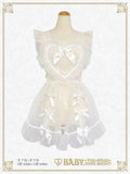 B50OT042 Organdy Ribbon Heart Apron