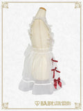 B50OT042 Organdy Ribbon Heart Apron