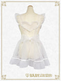 B50OT042 Organdy Ribbon Heart Apron