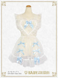 B50OT042 Organdy Ribbon Heart Apron