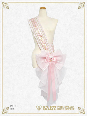 B50OT065 Kumya's Princess Ribbonette Écharpe with a Big Ribbon Barrette