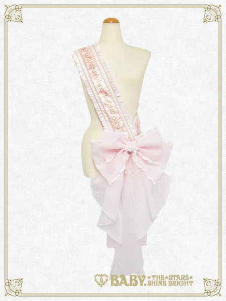 B50OT065 Kumya's Princess Ribbonette Écharpe with a Big Ribbon Barrette