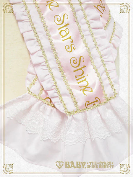 B50OT065 Kumya's Princess Ribbonette Écharpe with a Big Ribbon Barrette