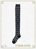 B50SC813 BABY Diamond Pattern See-through Over-the-Knee Socks
