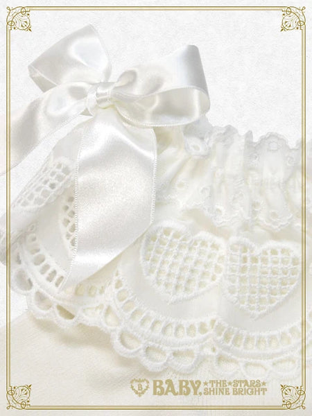 B50SC817 Heart Lace Ankle Socks