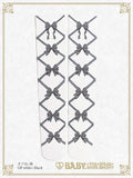 B50SC821 Ribbon Printed Over Knee Socks