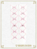 B50SC821 Ribbon Printed Over Knee Socks